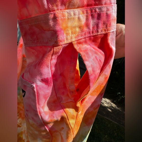 Side Eye Tye Dye PRIDE the Rainbow Jumpsuit Size 42 (M to L)  🌈 Coveralls - Picture 10 of 16